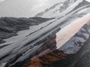 Glacial Rock, Abstract Ice Reflection, Surreal Landscape, Canvas Print, Nature Photography, Minimalist Winter Wall Art, Modern Decor