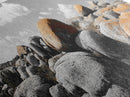 Granite Boulder Field, Orange Lichen Rocks, Desert Rockscape, Canvas Print, Natural Earth Decor, Living Room Wall Art
