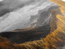 Fall Hills, Autumn Forest, Moody Landscape, Rolling Mountains, Framed Canvas Print, Cabin Wall Art, Nature Photography, Cozy Home Decor