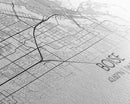 Boise Street Map, Idaho Map, Map Print, Modern Art, Wall Art, Canvas Art, Friendship Gift, Minimalist Décor, Bar Cart Décor, Rustic Home Art