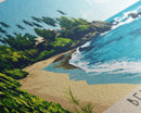 Bentota, Sri Lanka Panoramic Beach Print, Vacation Gift, Sri Lanka Wall Art, Framed Canvas Print, Framed Beach Painting