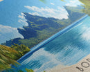 Bora Bora, France Panoramic Beach Print, Vacation Gift, France Wall Art, Beach Painting, Beach Decor, Beach Painting