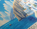 Folegandros, Greece Panoramic Print, Vacation Gift, Greece Wall Art, Vacation Wall Art, Vacatation Memories, Beach Decor, Beach Or Lakehouse Art