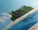 Kalanggaman Island, Philippines Panoramic Beach Print, Vacation Gift, Philippines Wall Art, Framed Canvas Print, Framed Beach Painting