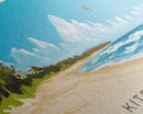 Kite Beach, Dominican Republic Panoramic Print, Vacation Gift, Dominican Republic Wall Art, Beach Painting, Beach Decor, Large Wall Art, Wood Frame Art