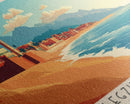 Legzira Beach, Morocco Panoramic Beach Print, Vacation Gift, Morocco Wall Art, Beach Painting, Beach Decor, Beach Painting