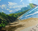 Little Corn beaches, Nicaragua Panoramic Beach Print, Vacation Gift, Nicaragua Wall Art, Framed Canvas Print, Framed Beach Painting