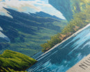 Nuka Hiva, French Polynesia Panoramic Beach Print, Vacation Gift, French Polynesia Wall Art, Beach Painting, Beach Decor, Beach Painting
