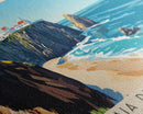 Praia de Odeceixe, Portugal Panoramic Print, Vacation Gift, Portugal Wall Art, Beach Painting, Beach Decor, Beach Or Lakehouse Art