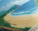 Praia de Pipa, Brazil Panoramic Beach Print, Vacation Gift, Brazil Wall Art, Beach Painting, Beach Decor, Beach Painting