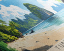 Tubtim Bay, Thailand Panoramic Beach Print, Vacation Gift, Thailand Wall Art, Beach Painting, Beach Decor, Beach Painting