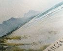 Langebaan Beach, South Africa Watercolor Print, Vacation Gift, South Africa Wall Art, Beach Painting, Beach Decor, Large Wall Art, Wood Frame Art