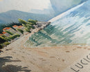 Lucice Beach, Montenegro Watercolor Beach Print, Vacation Gift, Montenegro Wall Art, Beach Painting, Beach Decor, Beach Painting