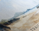 Traigh Ghael, Scotland Watercolor Print, Vacation Gift, Scotland Wall Art, Beach Painting, Beach Decor, Large Wall Art, Wood Frame Art