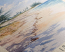 Chill Island Beach, Bahamas Watercolor Beach Print, Vacation Gift, Bahamas Wall Art, Framed Canvas Print, Framed Beach Painting