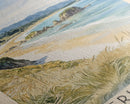 Kaiteriteri Beach, Nelson, New Zealand Watercolor Print, Vacation Gift, Nelson, New Zealand Wall Art, Beach Painting, Beach Decor, Large Wall Art, Wood Frame Art