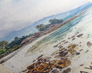 Kanawa Island, Indonesia Watercolor Print, Vacation Gift, Indonesia Wall Art, Beach Painting, Beach Decor, Large Wall Art, Wood Frame Art