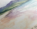 Luskentyre Beach, Scotland Watercolor Beach Print, Vacation Gift, Scotland Wall Art, Framed Canvas Print, Framed Beach Painting