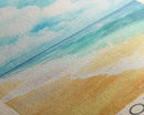Ostional Beach, Costa Rica Watercolor Beach Print, Vacation Gift, Costa Rica Wall Art, Framed Canvas Print, Framed Beach Painting