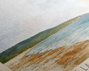 Plage de la Côte des Basques, France Watercolor Beach Print, Vacation Gift, France Wall Art, Beach Painting, Beach Decor, Beach Painting