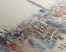 Brussels Belgium Panoramic Travel Poster, Framed Canvas Print or Metal Wall Art, Travel Art, Home Decor, Panoramic Painting, Midcentury Art