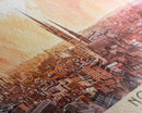 Norwich United Kingdom Panoramic Travel Poster, Framed Canvas Print or Metal Wall Art, Travel Art, Home Decor, Panoramic Painting, Midcentury Art