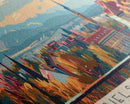 Bielsko Biala Poland Travel Art, City Art, Framed Canvas Print or Metal Wall Art, Europe Travel Poster, Panoramic Wall Art, Extra Wide Wall Art