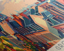 Groningen Netherlands Travel Art, City Art, Framed Canvas Print or Metal Wall Art, Europe Travel Poster, Panoramic Wall Art, Extra Wide Wall Art