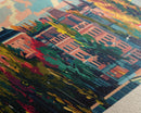 Lahti Finland Panoramic Travel Poster, Framed Canvas Print or Metal Wall Art, Travel Art, Home Decor, Panoramic Painting, Midcentury Art