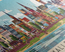 Halle Saale Germany Wall Art, Panoramic Travel Poster, Panoramic Framed Canvas Print, City Wall Art, Wall Hanging Home Decor, Travel Art