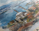 Majestic Adana Turkey Mosque View, Framed Canvas Print, Ideal for Living Room Art, Cultural Decor, Home Decoration