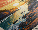 Breda Netherlands Travel Poster Framed Canvas Print, Sunset Landscape, Wall Art, Home Decor, Travel Print, Abstract Painting, Boho Style