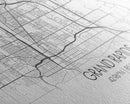 Grand Rapids City Map, Michigan Map, Map Art, Minimalist Art, Wall Art, Canvas Art, Graduation Gift, Modern Farmhouse Wall Art, Office Art
