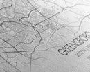 Greensboro City Map, North Carolina Map, Map Art, Minimalist Art, Wall Art, Canvas Art, Cabin Wall Art, Living Room Wall Art, New Home Gift