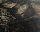 Mysterious Witch with Owl Companion - Moonlit Enchantment, Mystical Beauty Framed Canvas Print, Halloween Wall Art