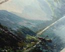 Avalanche Lake Montana Panoramic Framed Canvas Print, Lake House Art, Boho Decor, Travel Poster, Nature Wall Art, Serene Scene