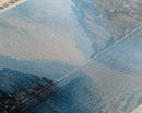 Basin Lake Panoramic Framed Canvas Print, Lake House Decor, Scenic Painting, Travel Poster, Rustic Art, Nature Wall Art