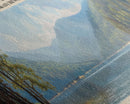 Big Sandy Lake Framed Canvas Print, Lake House Art, Panoramic Travel Poster, Scenic View, Modern Decor, Lake Painting