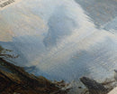 Calling Lake Framed Canvas Print, Panoramic Lake House Decor, Wall Art, Travel Poster, Rustic Lake Painting, Nature Art