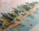 Lake Wateree, South Carolina Panoramic Wall Art Framed Canvas Print, Midcentury Modern, Pop Art, Home Decor, Travel Poster, Living Room Art