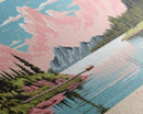 Leigh Lake, Wyoming Panoramic Wall Art Framed Canvas Print, Midcentury Modern, Pop Art, Home Decor, Travel Poster, Bedroom Art