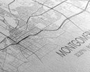 Montgomery City Map, Alabama Map, Map Art, Minimalist Wall Art, Wall Art, Canvas Art, Farmhouse Wall Art, Girlfriend Gift, Teen Room, Office