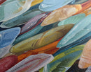 Colorful Textured Canvas Painting of Glass Rocks, Nature Art Print for Living Room, Oversized Canvas Art, Narrow Wall Art Print, Modern Art