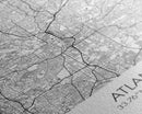 Atlanta Street Map, Georgia Map, City Map Art, Travel Print, Couple Gift, Minimalist Art Print, Wall Art, Canvas Print, Canvas Wall Art