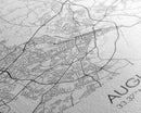Augusta Street Map, Georgia Map, City Map Art, Dorm Wall Art, Adventure Wall Art, Minimalist Art, Wall Art, Canvas Print, Canvas Wall Art