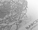 Barcelona Street Map, Spain Map, City Wall Art, Europe Travel Art, Anniversary Gift, Modern Art, Wall Art, Canvas Print, Canvas Wall Art