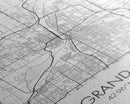 Grand Rapids Street Map, Michigan Map, City Map Art, Minimalist Art, Wall Art, Canvas Print, Black And White, Travel Art, Office Wall Art