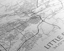 Little Rock Street Map, Arkansas Map, City Map Art, Modern Wall Art, Wall Art, Canvas Print, Travel Lover Gift, Kids Wall Art, Travel Art