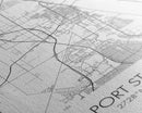 Port St Lucie Street Map, Florida Map, City Map Art, Minimalist Art, Wall Art, Canvas Print, Friend Gift, Black And White Art, Travel Décor