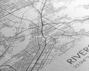 Riverside Street Map, California Map, City Map Art, Minimalist Art, Wall Art, Canvas Print, Unique Wall Décor, Boyfriend Gift, Travel Art